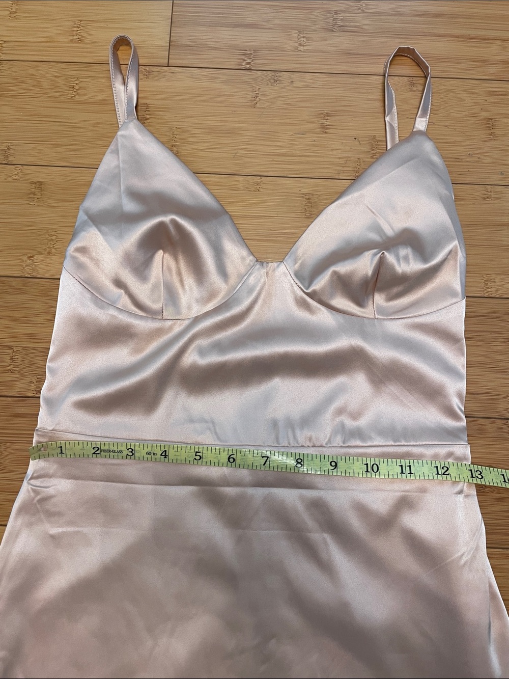 The Edit Freesia Formal Dress Medium Champagne Side Slit Satin Open Back Maxi - Picture 11 of 12